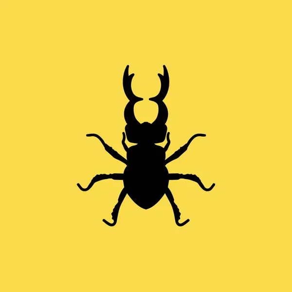 Ícone de inseto besouro ilustração isolado símbolo sinal vetor —  Vetores de Stock