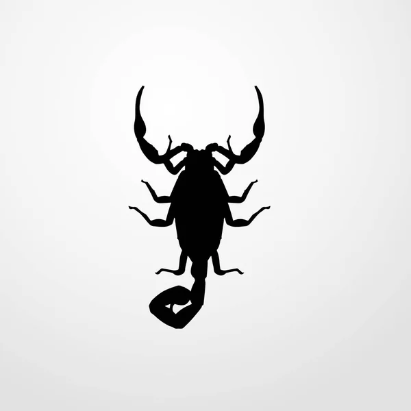 Skorpion Symbol Illustration isoliert Vektor Zeichen Symbol — Stockvektor