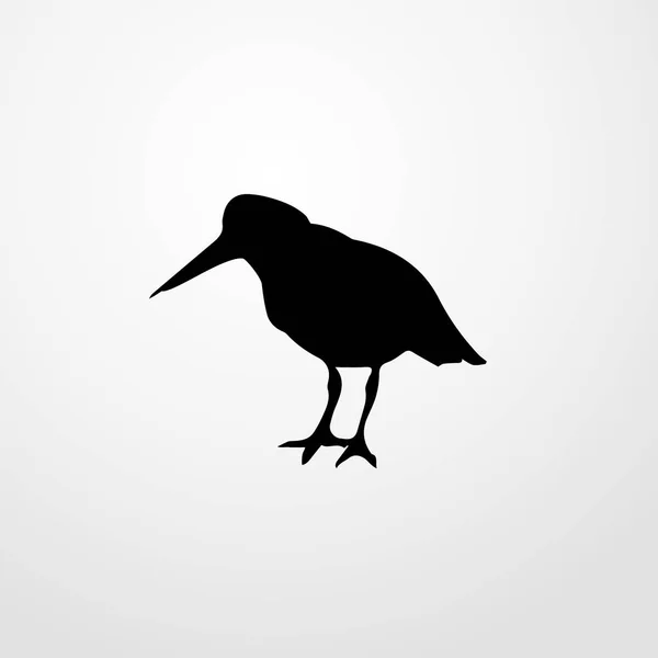 Illustration icône oiseau symbole de signe vectoriel isolé — Image vectorielle