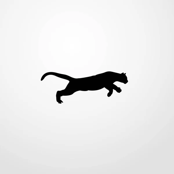 Puma icono ilustración símbolo de signo vectorial aislado — Vector de stock