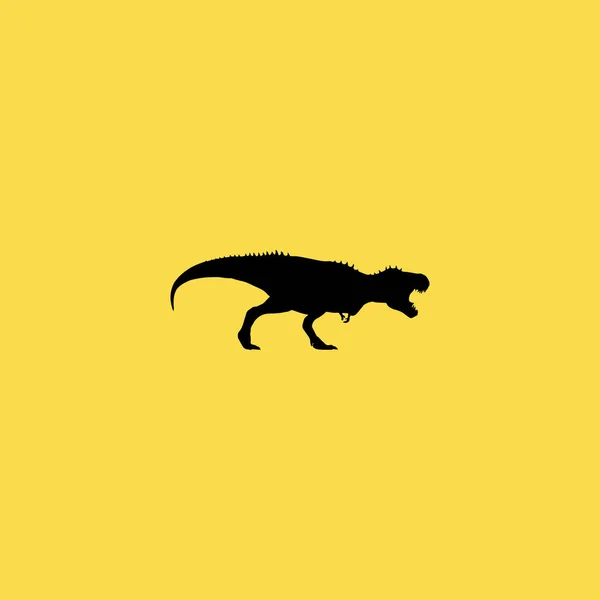 Dinosaurus ikona ilustracja na białym tle wektor symbol znak — Wektor stockowy