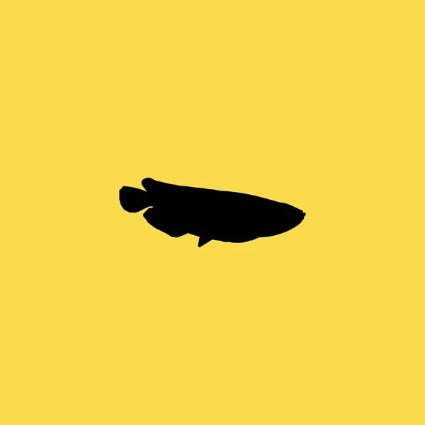 Ícone de peixe ilustração isolado símbolo sinal vetor —  Vetores de Stock