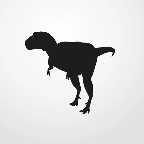 Dinosaurus ikon illustration isolerade vector tecken symbol — Stock vektor