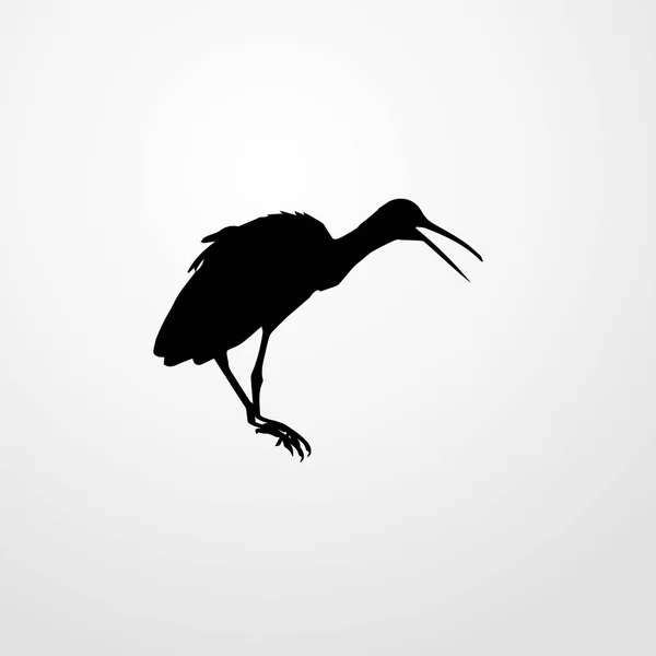 Icono de pájaro ilustración símbolo de signo de vector aislado — Vector de stock