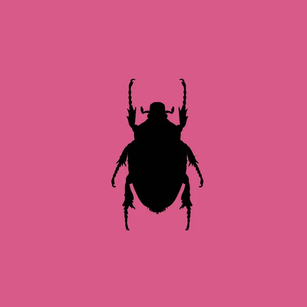 甲虫昆虫图标图孤立的矢量标志符号 — 图库矢量图片