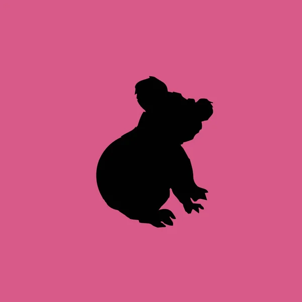 Icono de Koala ilustración símbolo de signo vectorial aislado — Vector de stock