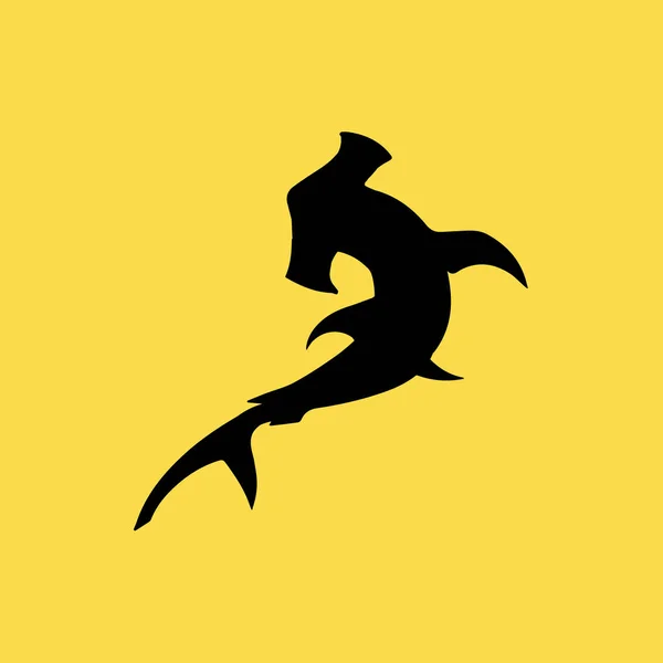 Hammerhead ryb ikona ilustracja na białym tle wektor symbol znak — Wektor stockowy