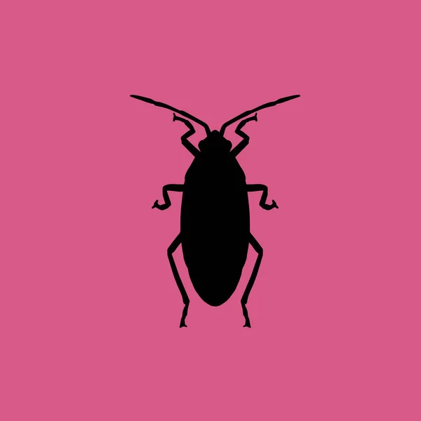 甲虫昆虫图标图孤立的矢量标志符号 — 图库矢量图片