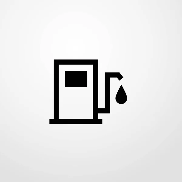 Icono de la gasolinera ilustración símbolo de signo vectorial aislado — Vector de stock