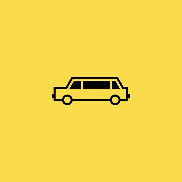 Иллюстрация иконки лимузина — стоковый вектор
