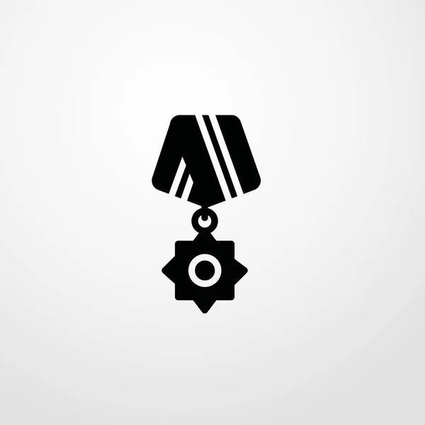 Icono de medalla ilustración símbolo de signo vectorial aislado — Archivo Imágenes Vectoriales