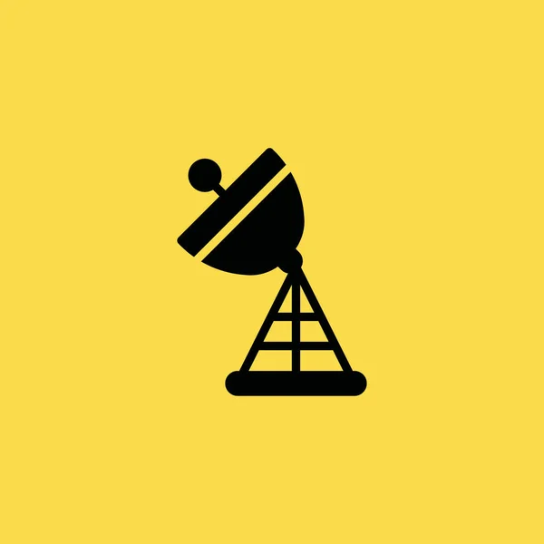 Uydu anten simgesi illüstrasyon izole vektör işareti simgesi — Stok Vektör