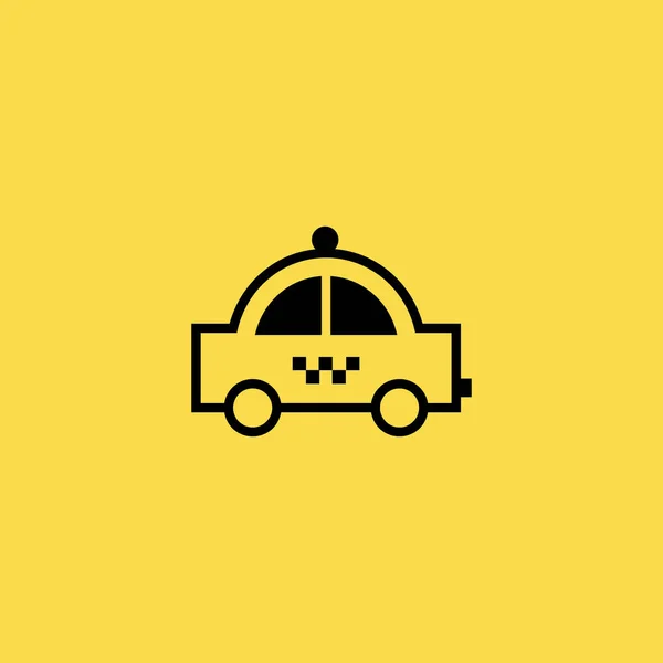 Taxi coche icono ilustración símbolo de signo vectorial aislado — Vector de stock