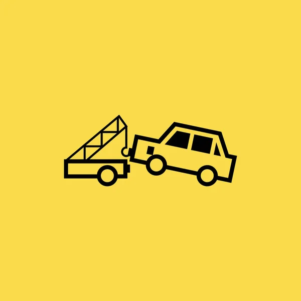 Σύμβολο σημάδι απομονωμένες διανυσματικά εικονογράφηση εικονίδιο evacoator αυτοκινήτων — Διανυσματικό Αρχείο