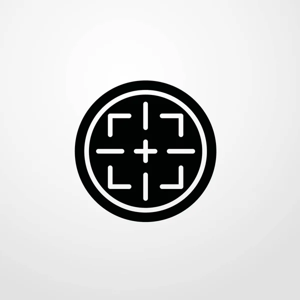 Иллюстрация значка цели изолированный символ вектора — стоковый вектор