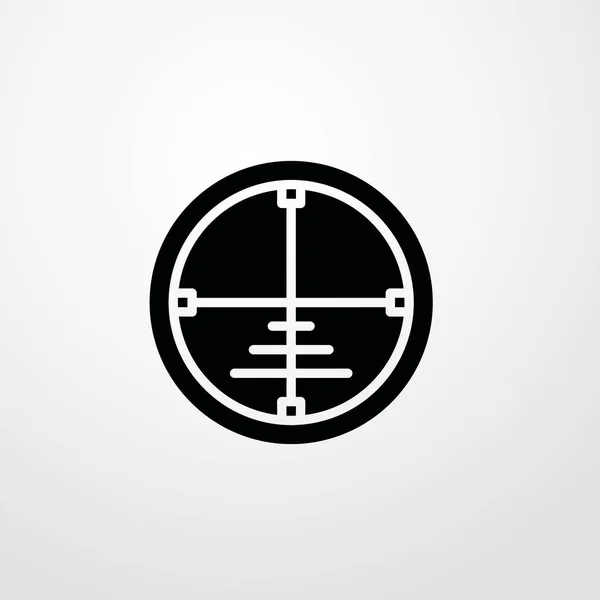 Иллюстрация значка цели изолированный символ вектора — стоковый вектор