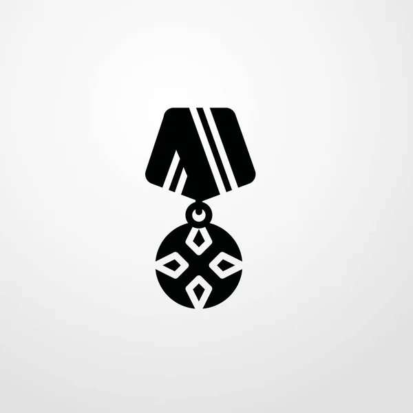 Medaille pictogram illustratie geïsoleerde vector teken symbool — Stockvector