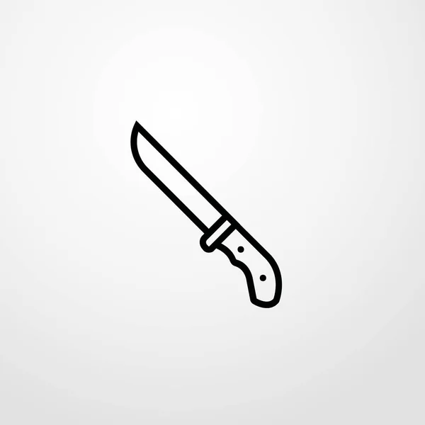 Messer Symbol Illustration isolierte Vektor-Symbol — Stockvektor
