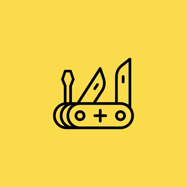 Cuchillo suizo icono ilustración vector aislado símbolo — Vector de stock