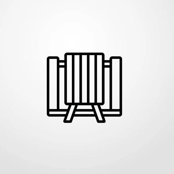 Ícone de piquenique ilustração isolado símbolo sinal vetor — Vetor de Stock