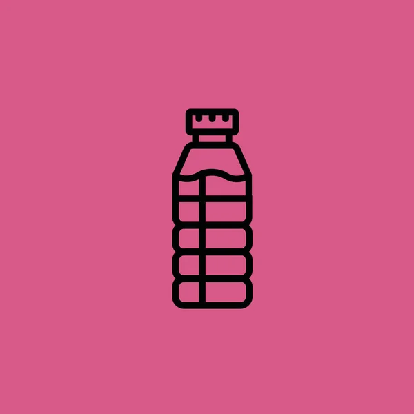 Иллюстрация значка бутылки с водой — стоковый вектор