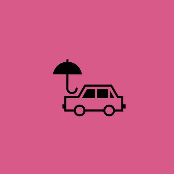 车下伞图标图孤立的矢量标志符号 — 图库矢量图片