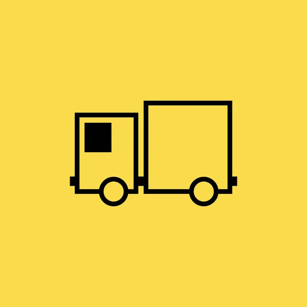 Truck pictogram illustratie geïsoleerde vector teken symbool — Stockvector