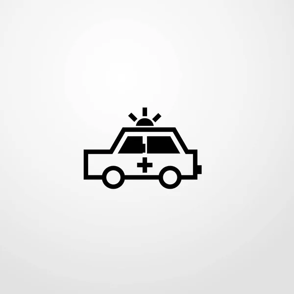 Icono de ambulancia ilustración símbolo de signo vectorial aislado — Vector de stock