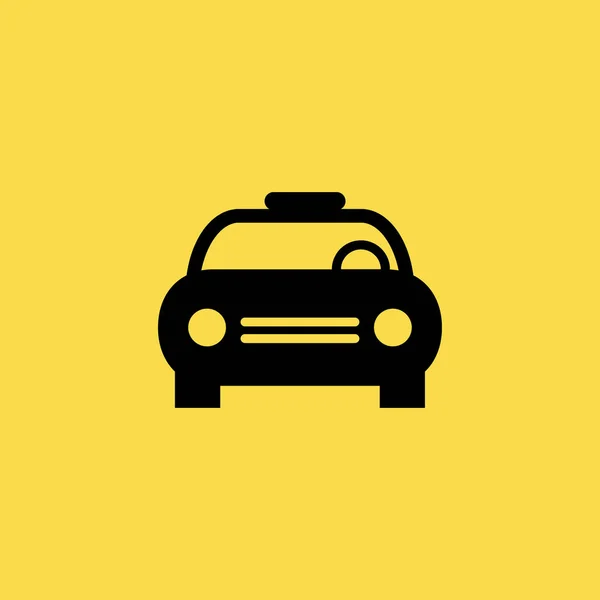 Taxi Auto Symbol Illustration isoliert Vektor Zeichen Symbol — Stockvektor