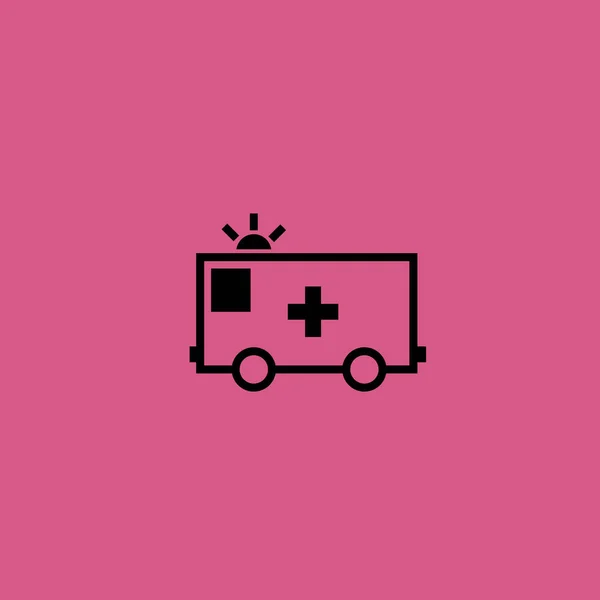Ambulans simgesi illüstrasyon izole vektör işareti simgesi — Stok Vektör