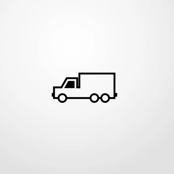Pótkocsi autó ikon illusztráció vektor elszigetelt előjel — Stock Vector
