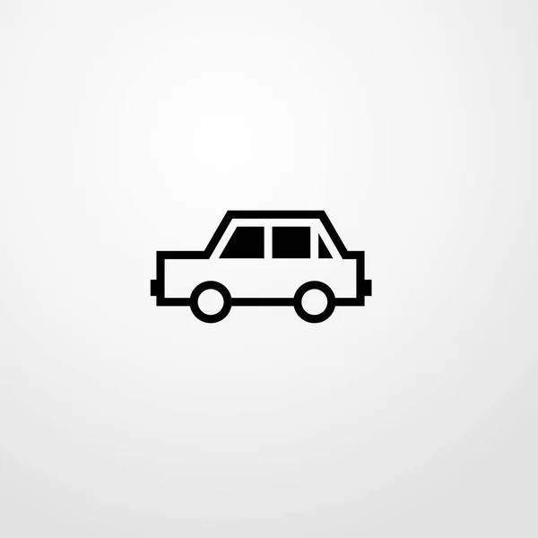 Icono del coche ilustración símbolo de signo vectorial aislado — Vector de stock