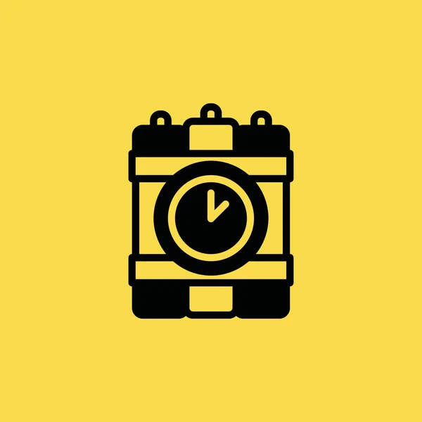 Timer bomb icon illustration isolated vector sign symbol — Stock Vector