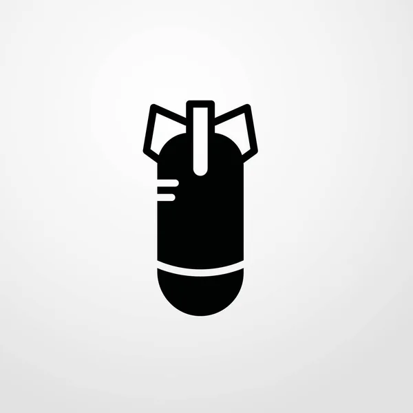 ミサイル アイコン イラスト分離ベクトル記号 — ストックベクタ
