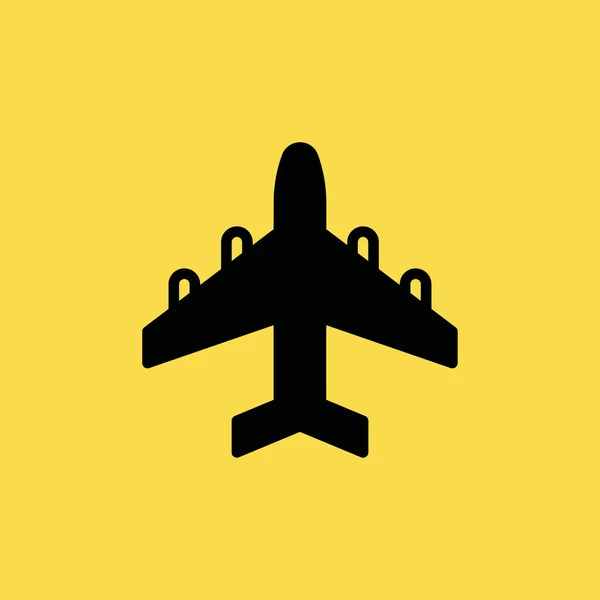 Ícone de avião ilustração símbolo de sinal de vetor isolado — Vetor de Stock