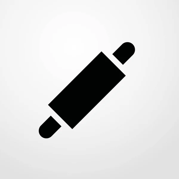 Rolling pin icono ilustración símbolo de signo de vector aislado — Vector de stock