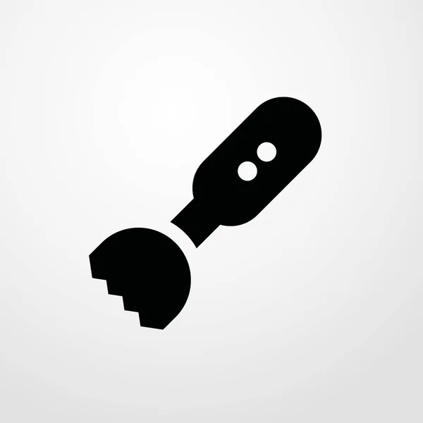 Hand mixer pictogram illustratie geïsoleerde vector teken symbool — Stockvector