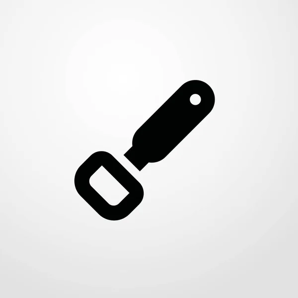 Fles opener pictogram illustratie geïsoleerde vector teken symbool — Stockvector