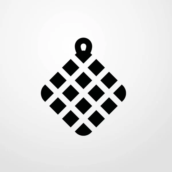 タオルのアイコンのイラスト分離ベクトル記号 — ストックベクタ