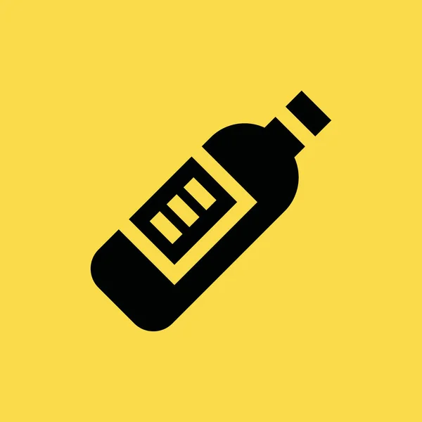 Icono de botella de vino ilustración símbolo de signo vectorial aislado — Vector de stock