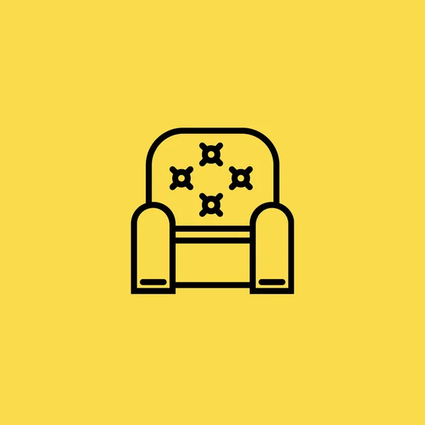 Иллюстрация значка кресла изолированный символ вектора — стоковый вектор