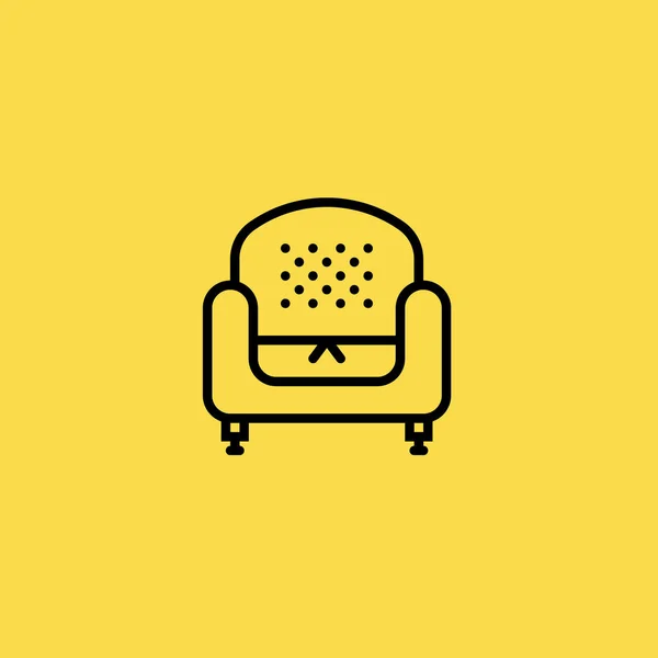 Иллюстрация значка кресла изолированный символ вектора — стоковый вектор
