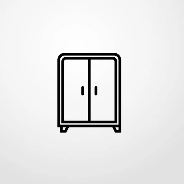 Closet icono ilustración símbolo de signo vectorial aislado — Vector de stock