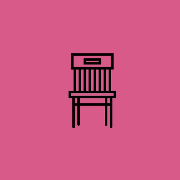 Ícone da cadeira ilustração isolado símbolo sinal vetor —  Vetores de Stock
