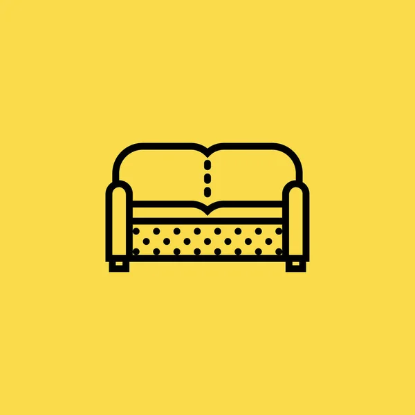 Иллюстрация значка дивана — стоковый вектор