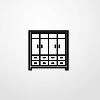 soyunma simgesi illüstrasyon izole vektör işareti simgesi