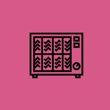 ısıtıcı simgesi illüstrasyon izole vektör işareti simgesi