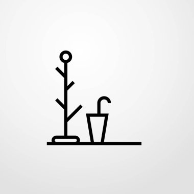 Askı simgesi illüstrasyon izole vektör işareti simgesi