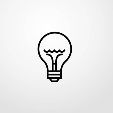 Fikir simgesi illüstrasyon izole vektör işareti simgesi