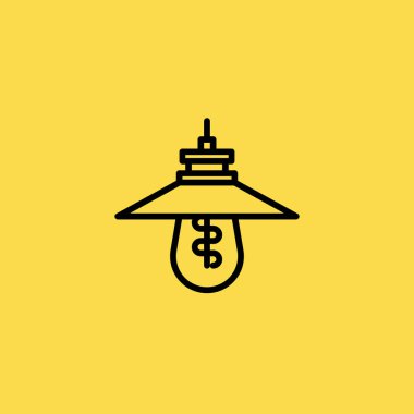 Lamba simgesi illüstrasyon izole vektör işareti simgesi